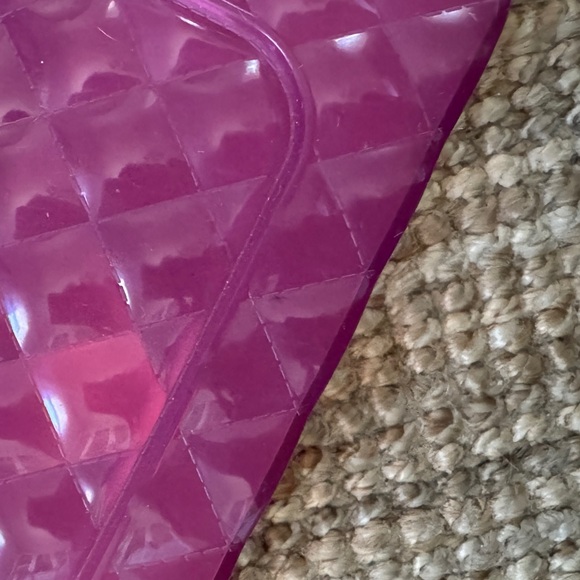 Pink Jelly Quilted Double Strap Crossbody Bag - Picture 5 of 6